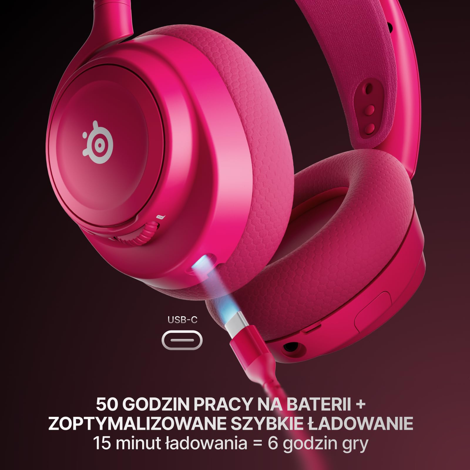 SteelSeries Arctis Nova 7X Wireless Gen 2 do gier -sterowanie aplikacją w czasie rzeczywistym - 50H + -przetworniki magnetyczne z magnesem neodymowym -miks 2,4 GHz/Bluetooth-Xbox,PS5,Switch 1/2,mobile