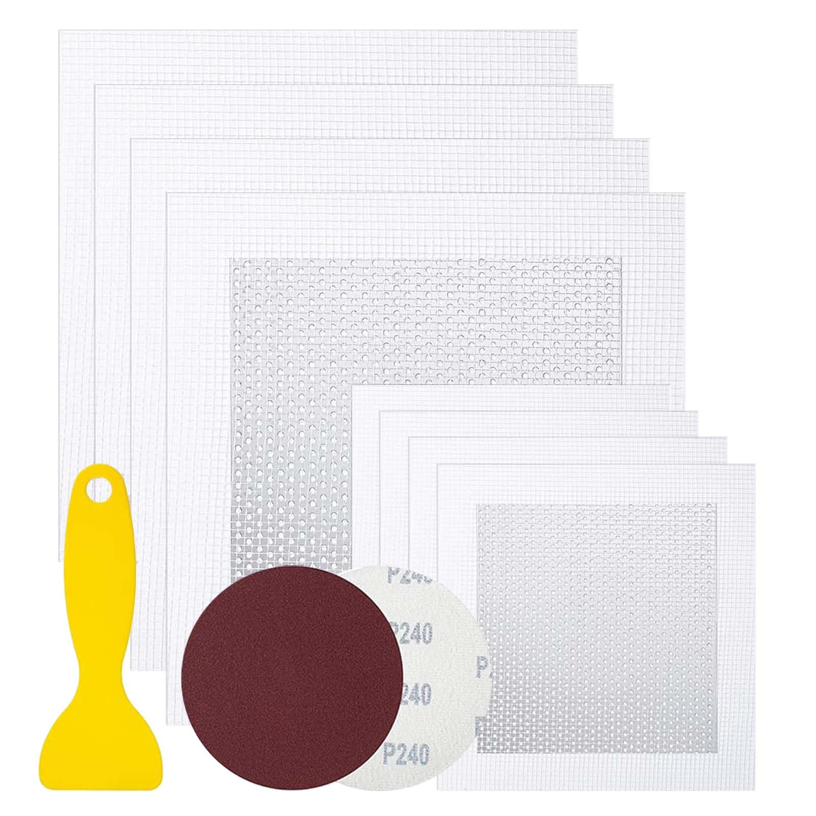 Drywall Repair Kit - Self-Adhesive Aluminum Wall Patch Repair Kit Heavy-Metal Wall Hole Fixing Tools for Home Rentals