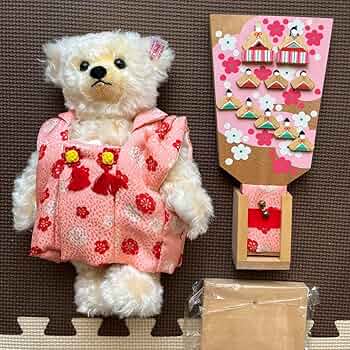 シュタイフ ひなベア　雛飾り羽子板付き　節句　ひな祭り　七五三 71VgIzUL4TL._UF350,350_QL50_.jpg