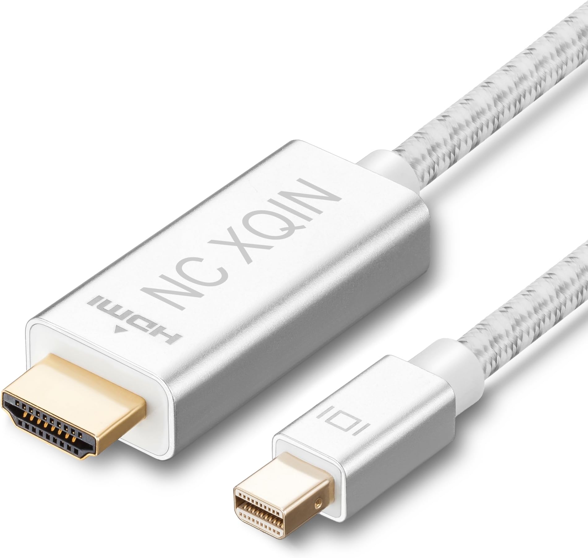 Thunderbolt to HDMI Cable 6 ft Mini DisplayPort to HDMI Cable for Apple MacBook Air/Pro,Surface Book,MacBook Pro, PCs and Projector,More