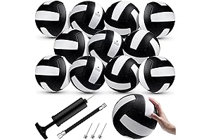 Meooeck Volleyball Bulk: Official Size 5 Practice Volleyballs for All Levels