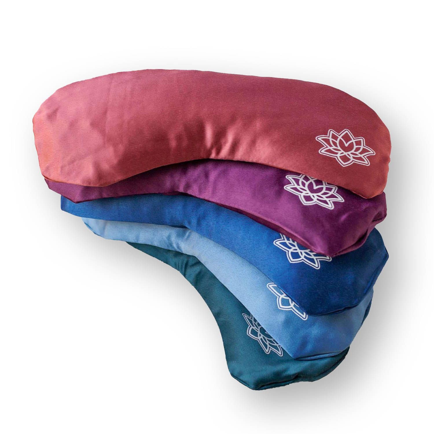 Bodhi Morbido cuscino per gli occhi con imbottitura in semi di lavanda, maschera per gli occhi per yoga, relax e meditazione, fodera in raso Maco o seta, per il benessere della casa (raso