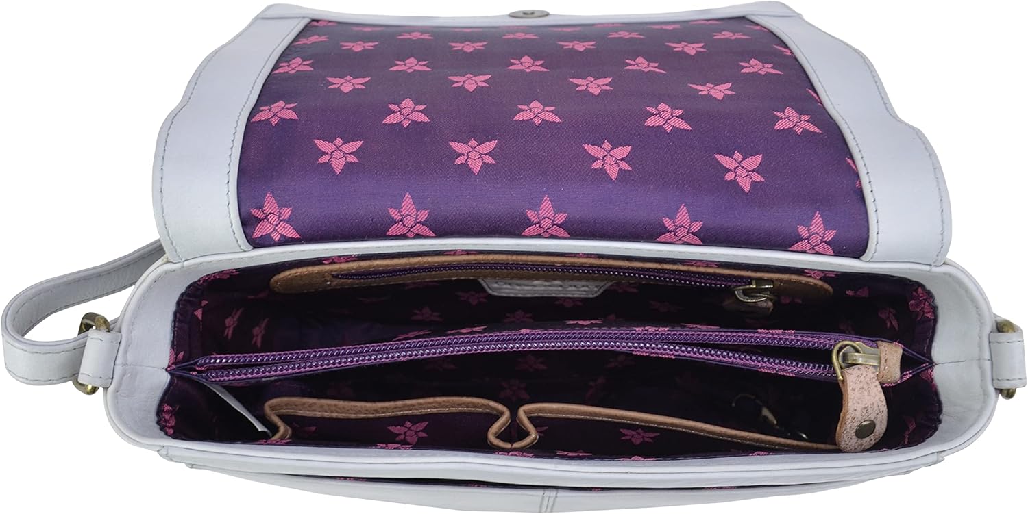 Anuschka Women’s Hand-Painted Genuine Leather Flap Crossbody
