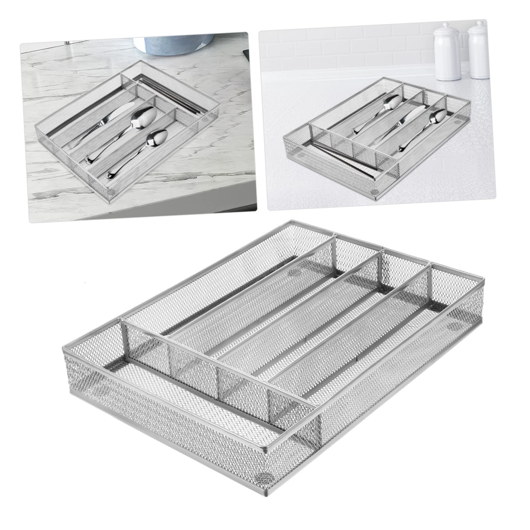 Mikinona 1pezzi Organizer Per Cucina Carbonio Divisa Per Utensili e Design Antiscivolo Adatto Per e Ristoranti