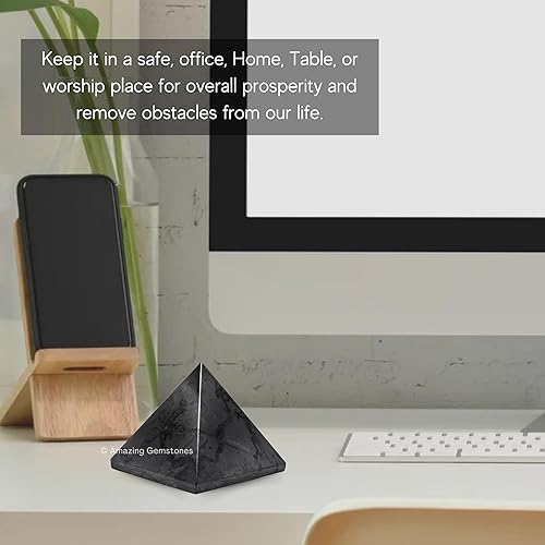 Miniatura 365 de Amazing Gemstone Lapis Lazuli Pyramid Crystal Healing Stones - 2" Great Pyramid Figurine of Natural Stone Pyramid for Meditation, Reiki, Chakra