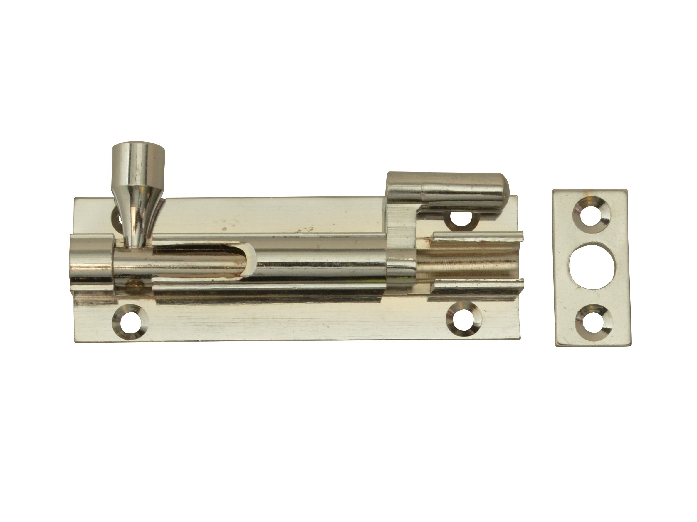 Forge 75mm Door Bolt Necked with Chrome Finish