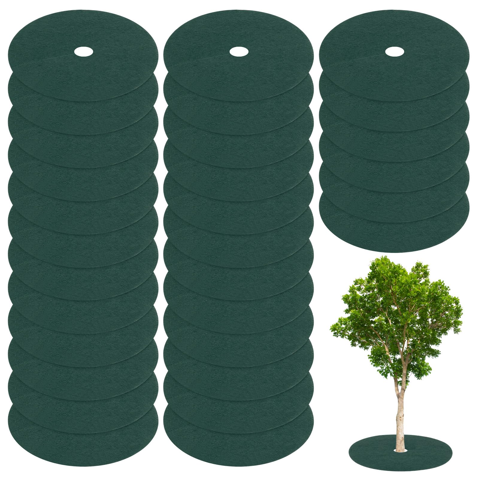 Éviter les mauvaises herbes au pied des arbres | Anneaux M METERXITY 51 cm