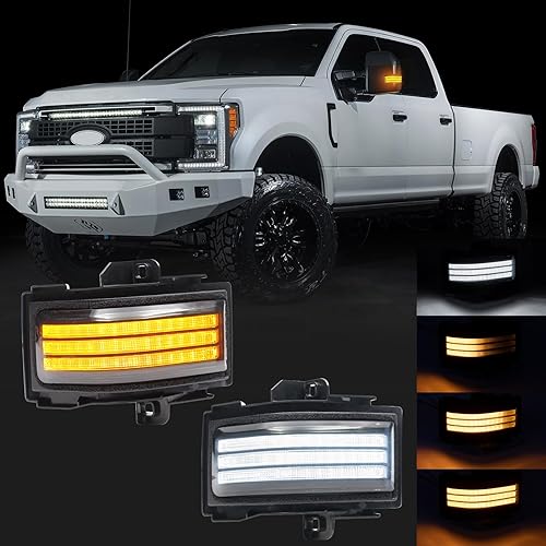 Luces intermitentes LED secuenciales para espejo lateral para F150 F250 F350 F450 Super Duty 2017 2018 2019 2020 2021 2022 Luz de estacionamiento