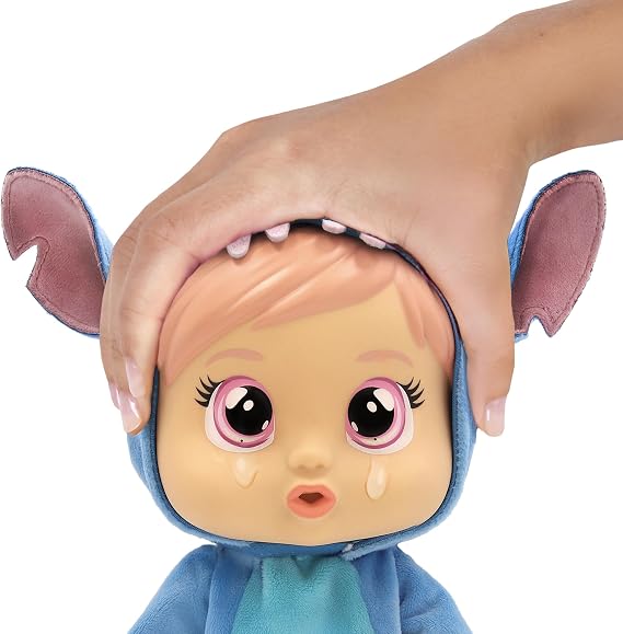 CRY BABIES DISNEY STITCH Nurturing Doll Cry Babies Loving Care Inspired By Stitch, Includes 3 Accessories And Cries Real Tears Kids Age 3+ and up