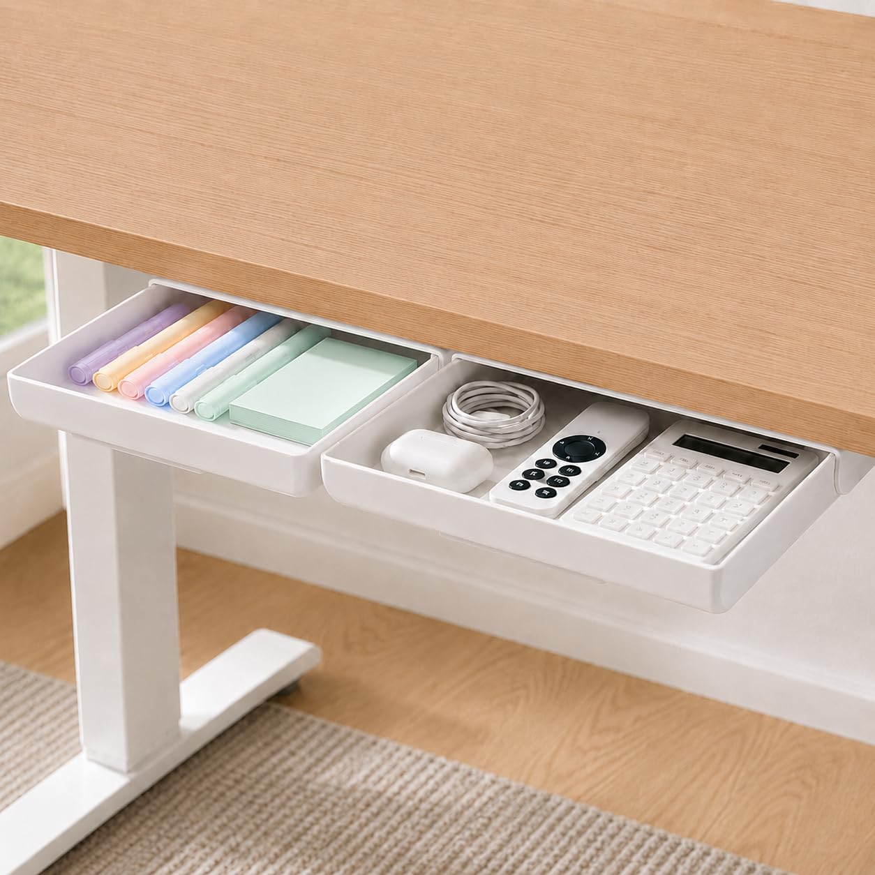 Organisateur de tiroir de bureau Slide Out pour résoudre le désordre des stylos et fournitures