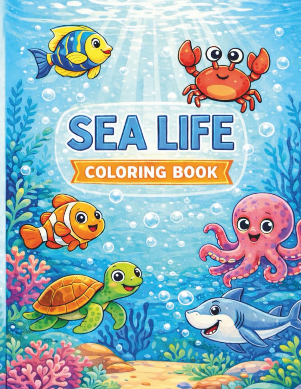 Sea Life Coloring Book