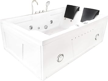 Whirlpool massage hydrotherapy corner bathtub hot tub 2 two person YELLOWSTONE