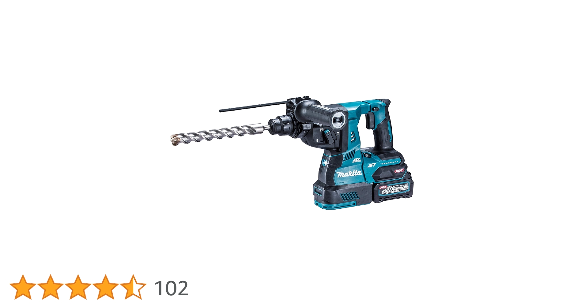マキタ HR001GRDXB 28mm充電式ハンマドリル40V 黒(電池2個・充電器・ケース付)