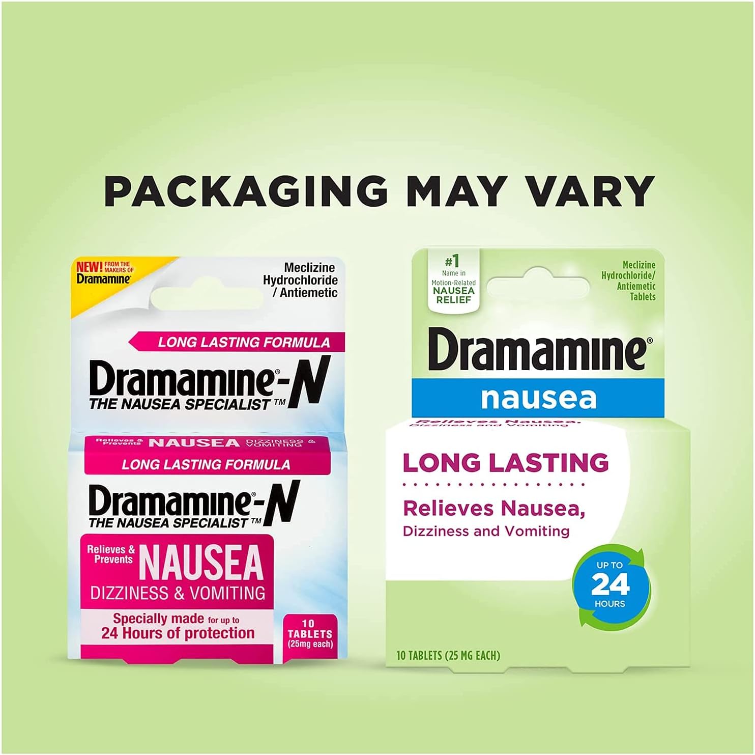 Dramamine-N Tablets Long Lasting Formula - 10 ct, Pack of 6