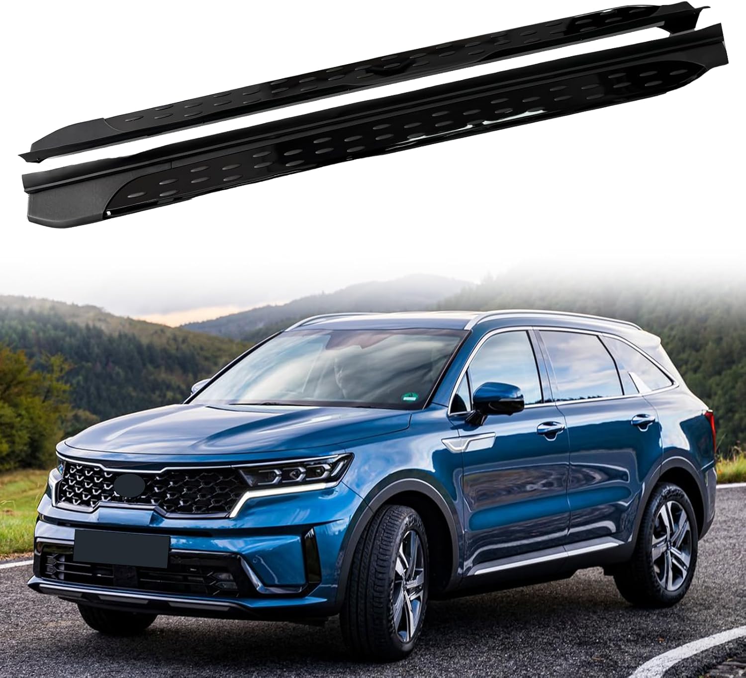 Fits for KIA Sorento 2016-2020 Side Step Pedal Running Board Nerf Bar