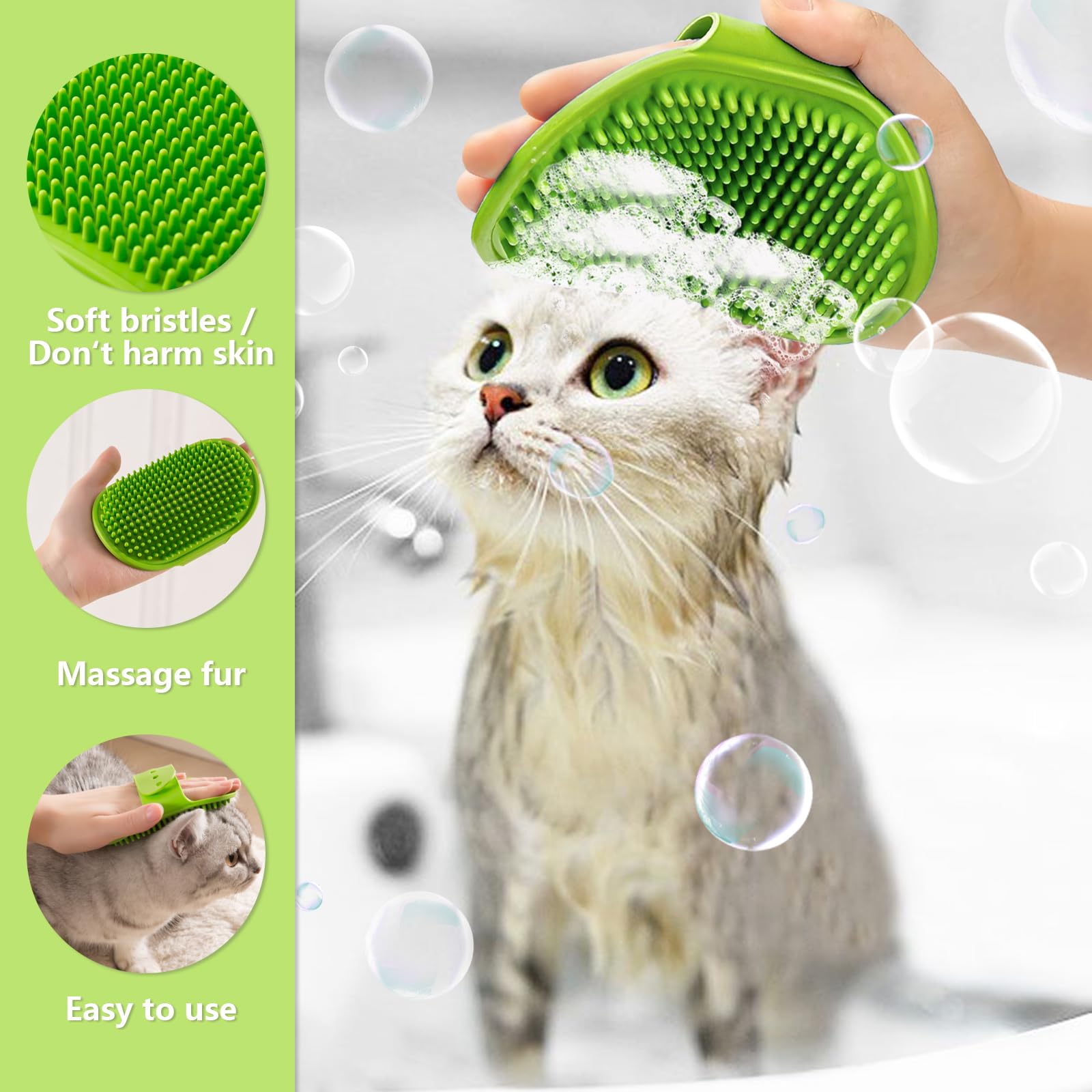 4Pcs Dog Bath Brush Set - Image 4