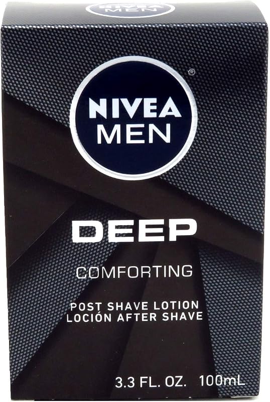 Loção pós-barba masculina NIVEA Deep Comfort, 100 mL, Pacote com 2