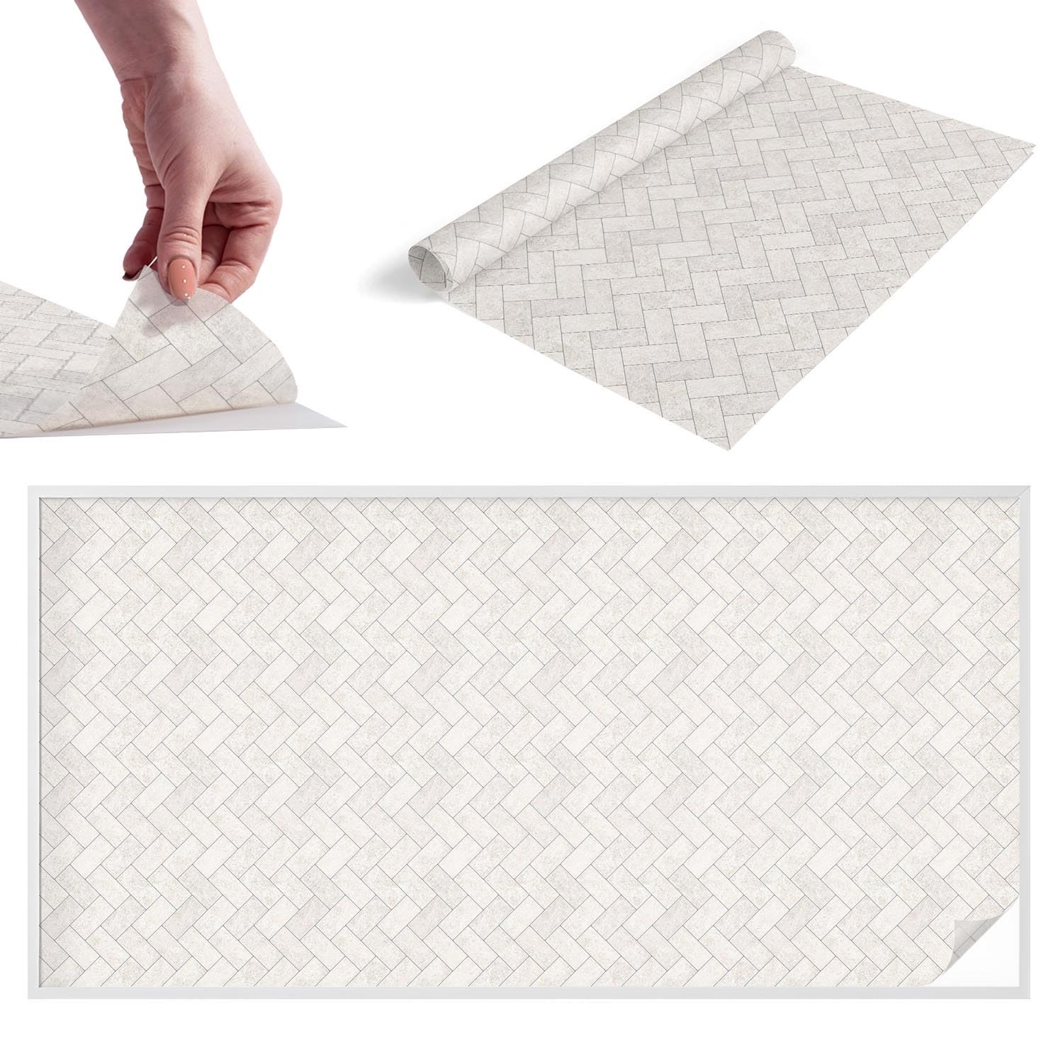 Film de vitre anti-regard décoratif pour chambre et salle de bain à chevrons
