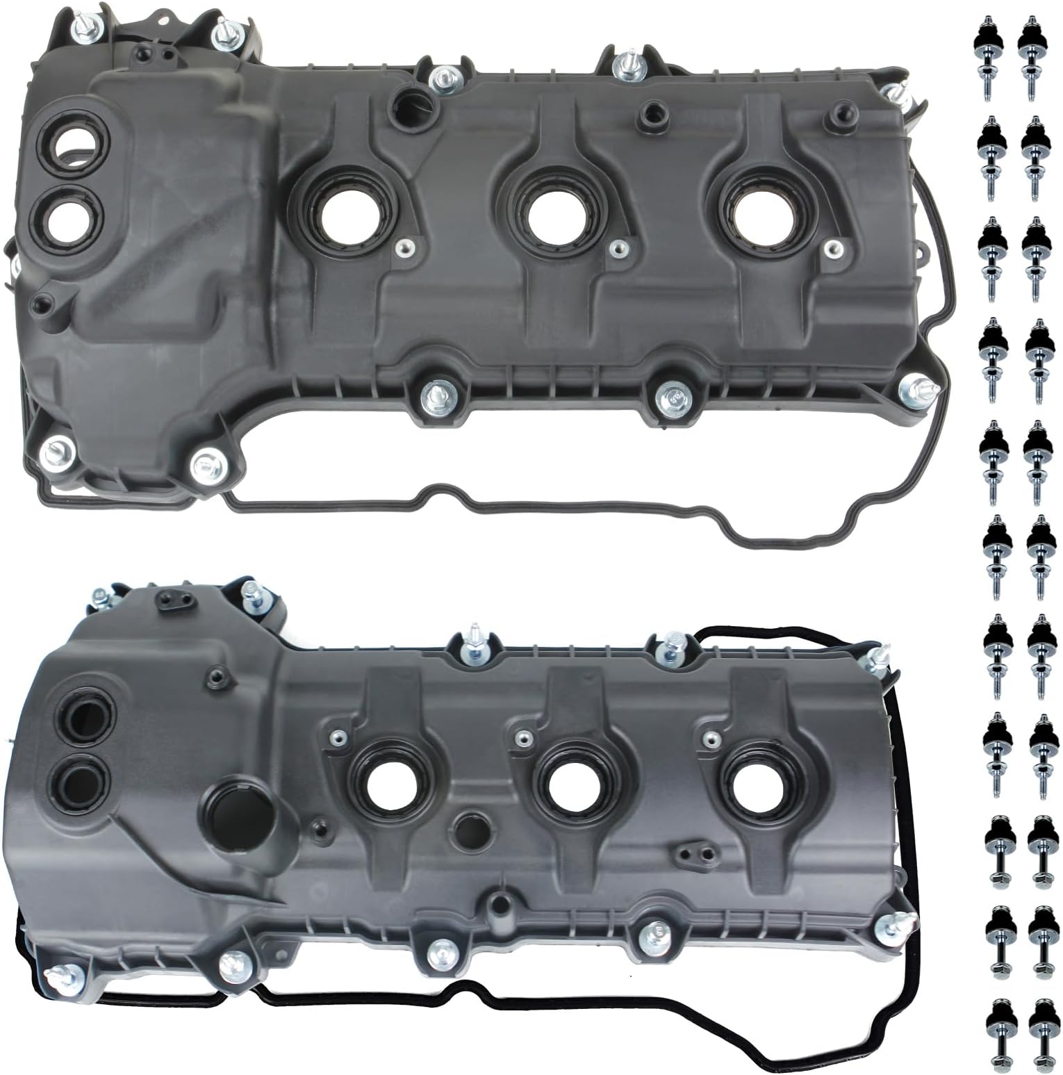Engine Valve Cover Passenger side Driver Side Compatible with 2011-2019 Ford F-150 Edge Explorer Flex 2013-2019 Lincoln MKS MKT Mark LT 3.5L 3.7L