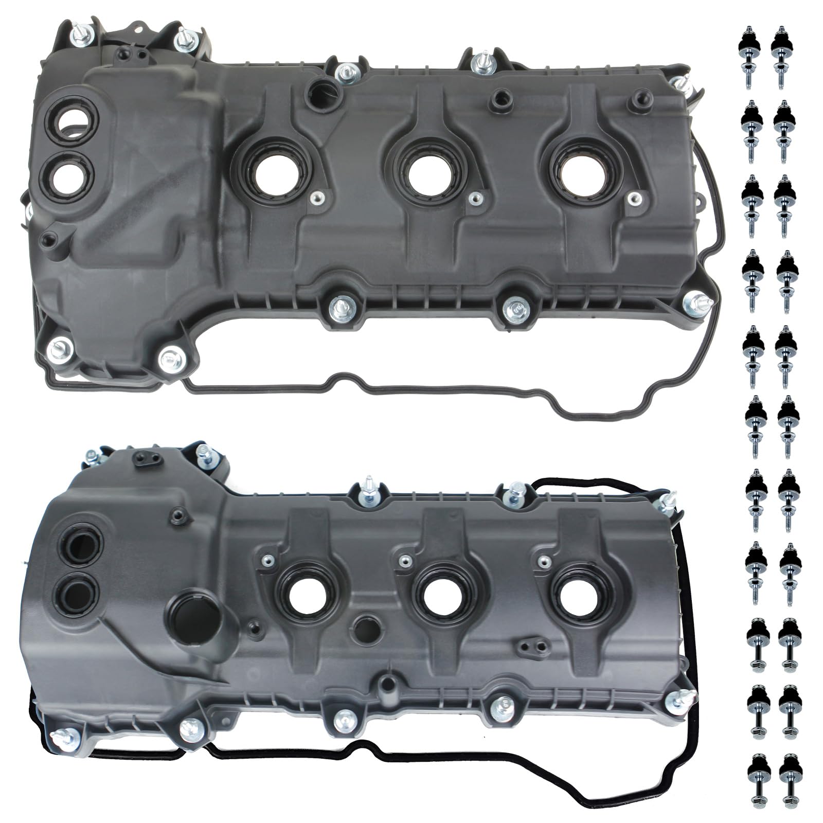 Engine Valve Cover Passenger side Driver Side Compatible with 2011-2019 Ford F-150 Edge Explorer Flex 2013-2019 Lincoln MKS MKT Mark LT 3.5L 3.7L