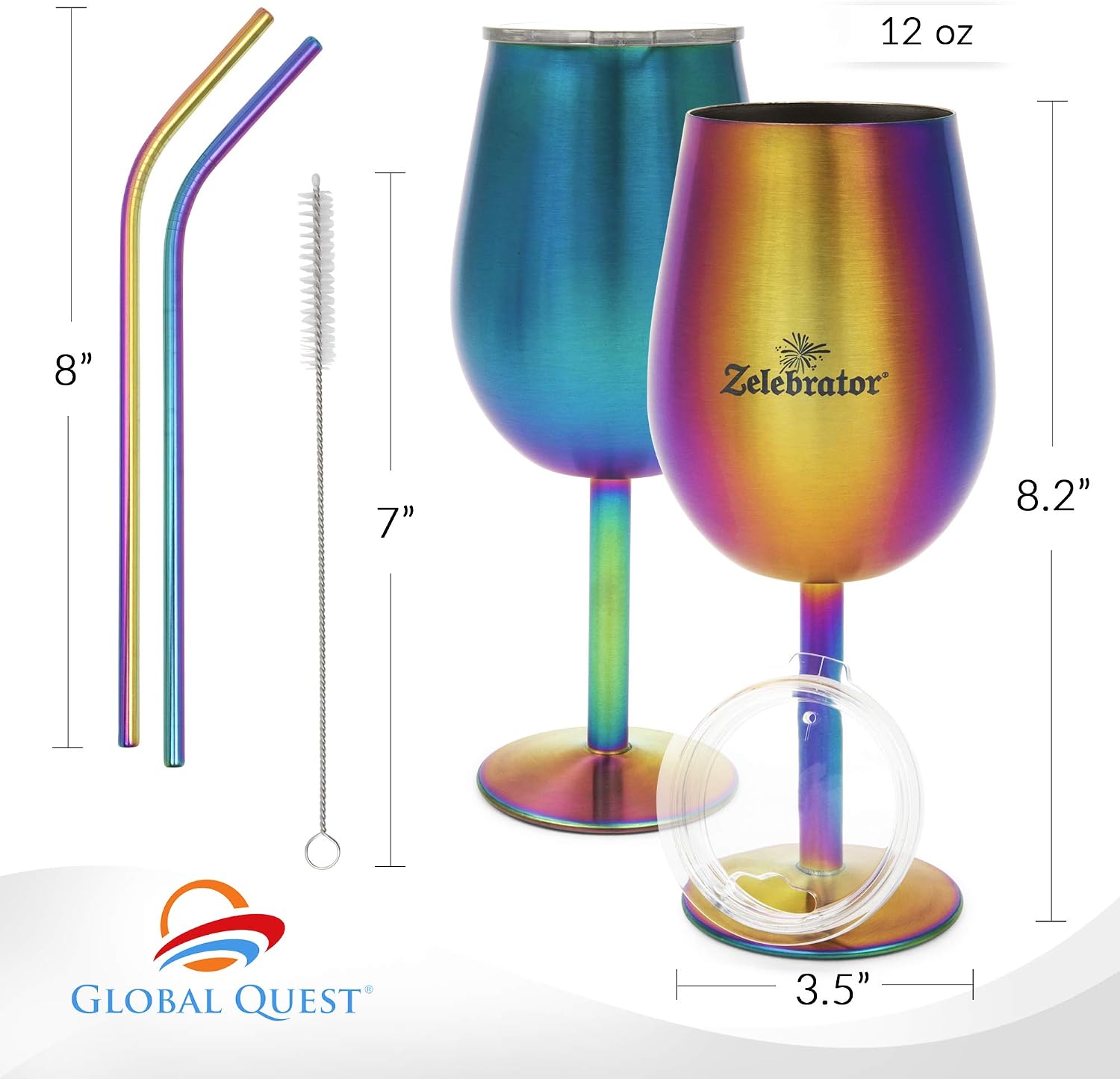 Exclusive Discount 50% Price Stainless Steel Wine Glass, Set of 2, with Stem and Lid - Rainbow Stemmed Wine Glasses,12 Oz. Double-Wall, Insulated, Shatterproof, Unbreakable Drinkware - Iridescent Glassware Gift Set,Travel Goblet Review Product Stainless Steel Wine Glass, Set of 2, with Stem and Lid - Rainbow Stemmed Wine Glasses,12 Oz. Double-Wall, Insulated, Shatterproof, Unbreakable Drinkware - Iridescent Glassware Gift Set,Travel Goblet
