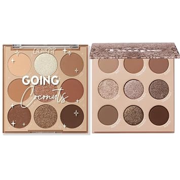 Colourpop Going Coconuts & Thats Taupe Palettes 0.3 oz each, Cool-Toned Neutral Shadows with Matte & Metallic Finishes