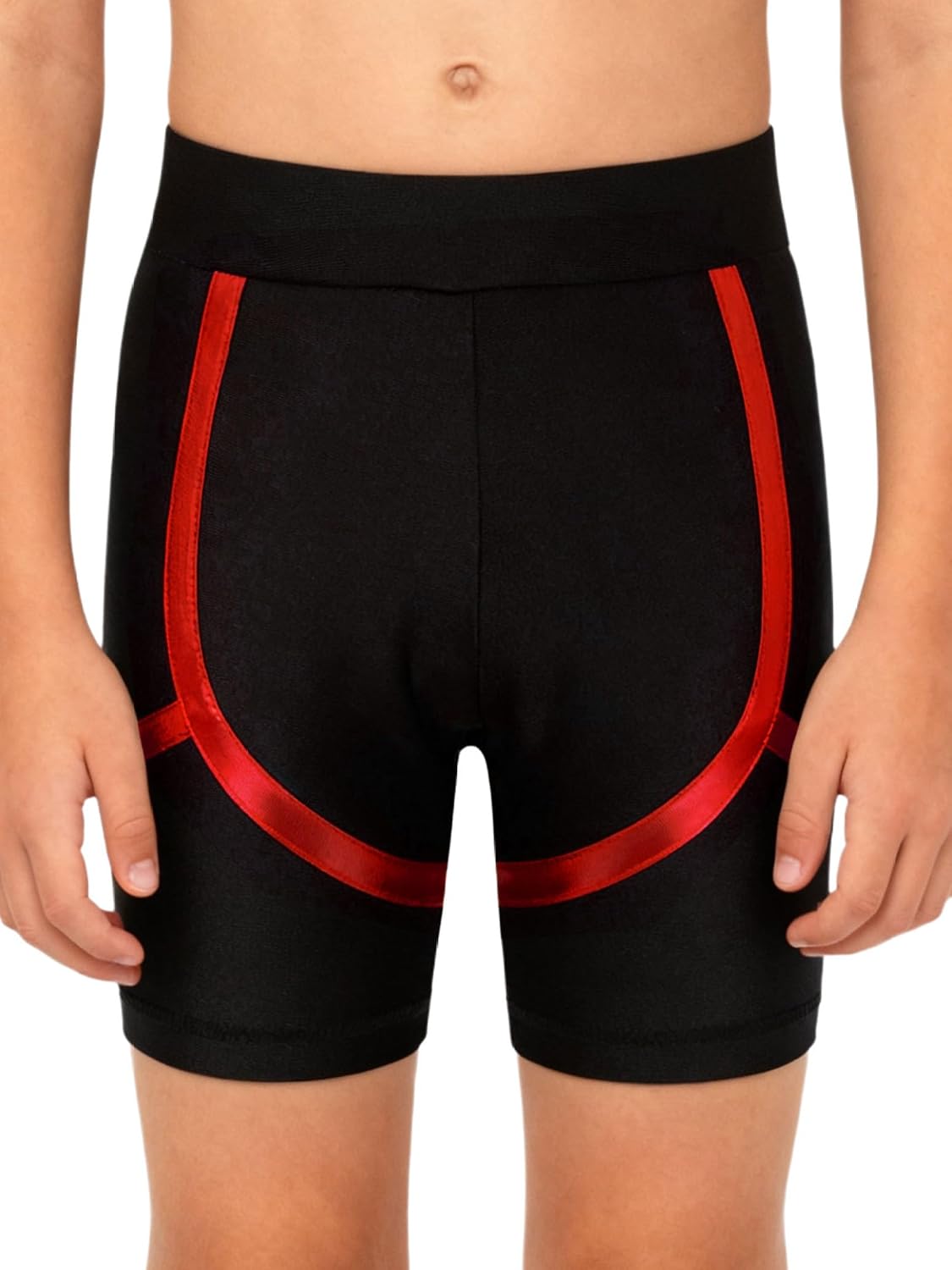 Kids Boys Gym Athletic Shorts Sports Exercise Ballet Dance Bottoms Gymnastics Training Costume