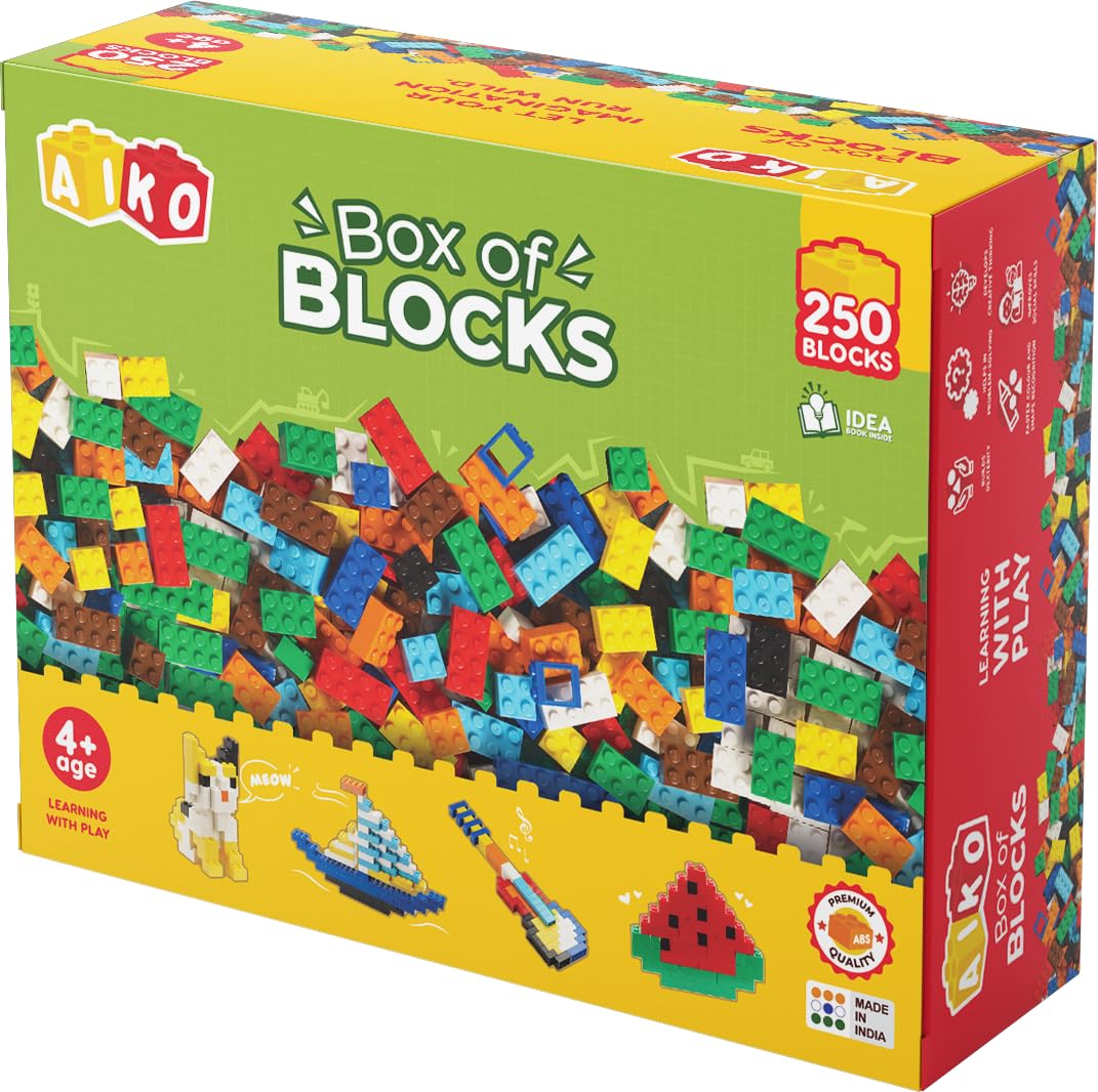 See full amazon price history chart for AIKO Kids Abs Building Blocks Construction Set (Multicolor) - Box of Blocks 250 pcs AIKO Kids Abs Building Blocks Construction Set (Multicolor) - Box of Blocks 250 pcs (B0DF7Z5SQT) Amazon Price History, Amazon Price Tracker