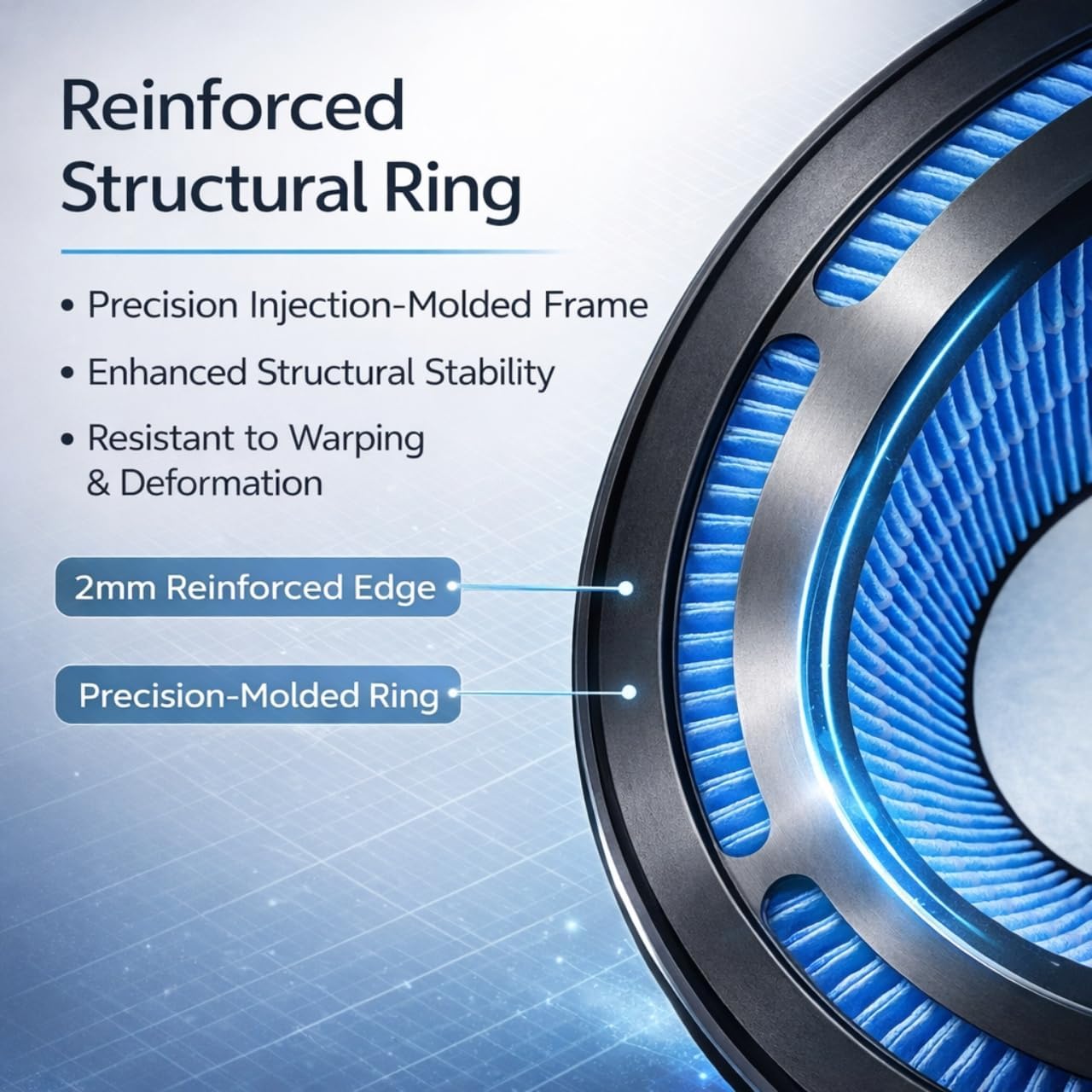 Nispira 3-packs PEHUMEVA Eva Replacement Filter for Pure Enrichment MistAire Eva 4-Speed Humidifier, Washable & Reusable, Reduces Mineral Build-Up