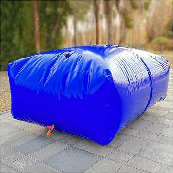 Emergency Water Tank Water Bag 200 800 1000 1500 Gallon Water Tank Storage Bladder, Blue Soft Foldable Water Bag Container for Emergency Drought-Resistant, Rv Camper Agriculture WateringSize4000L/10