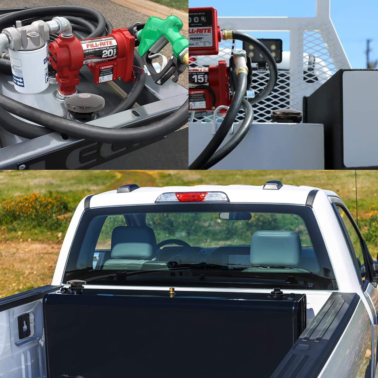 Transfer Tank Vented Fuel Cap w/ 2 Inch Threaded Neck,Fuel Transfer Diesel Tank Cap,Venting Pressure Gas Fill Lid for Diesel Auxiliary/Storage Truck Tool Box