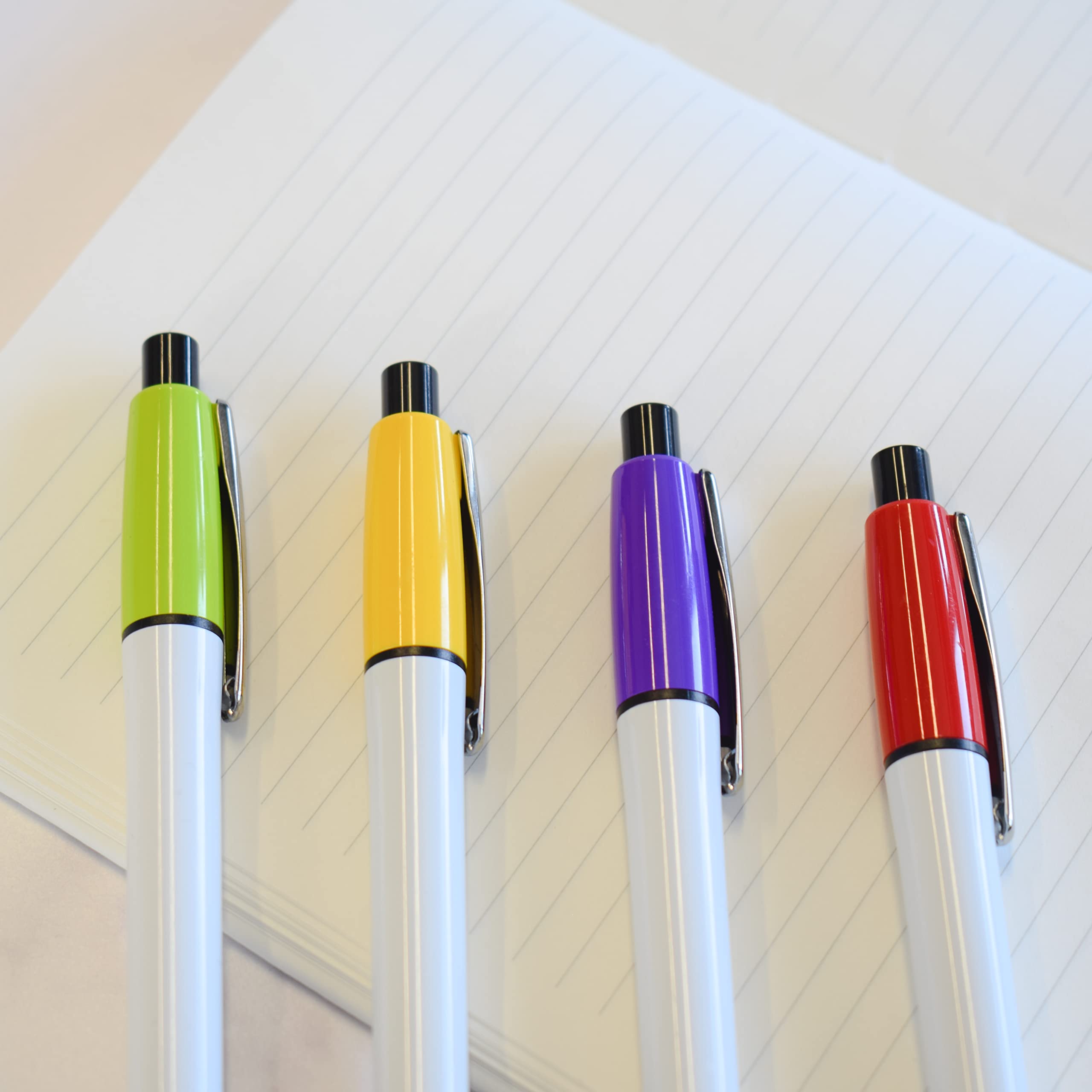 stika.co Semyr Grip Lot de 40 stylos promotionnels à bille en caoutchouc pour bureau, école, événement avec votre texte/logo Rouge