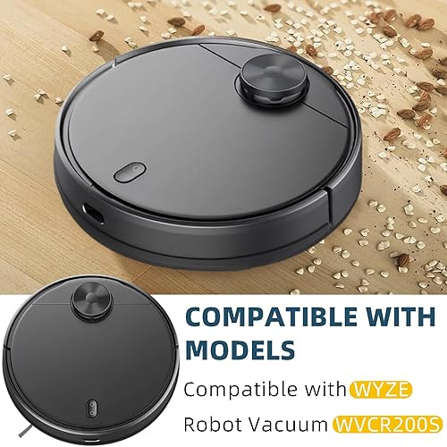 Miniatura 7 de Piezas de repuesto compatibles con accesorios de aspiradora robot WYZE, 2 cepillos principales naranjas, 6 cepillos laterales, 6 filtros Hepa, 1