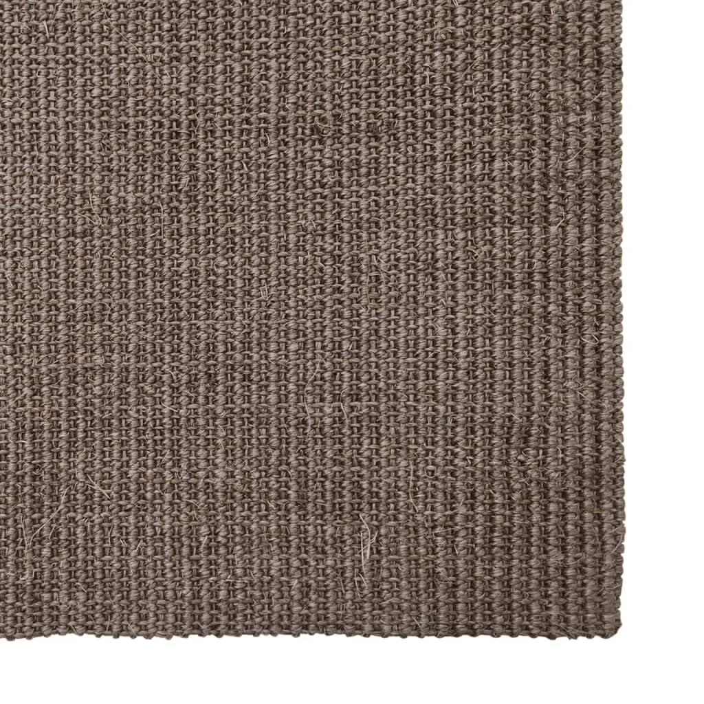 Alfombra para hogar y jardín, decoración, sisal, 80 x 250 cm, color marrón