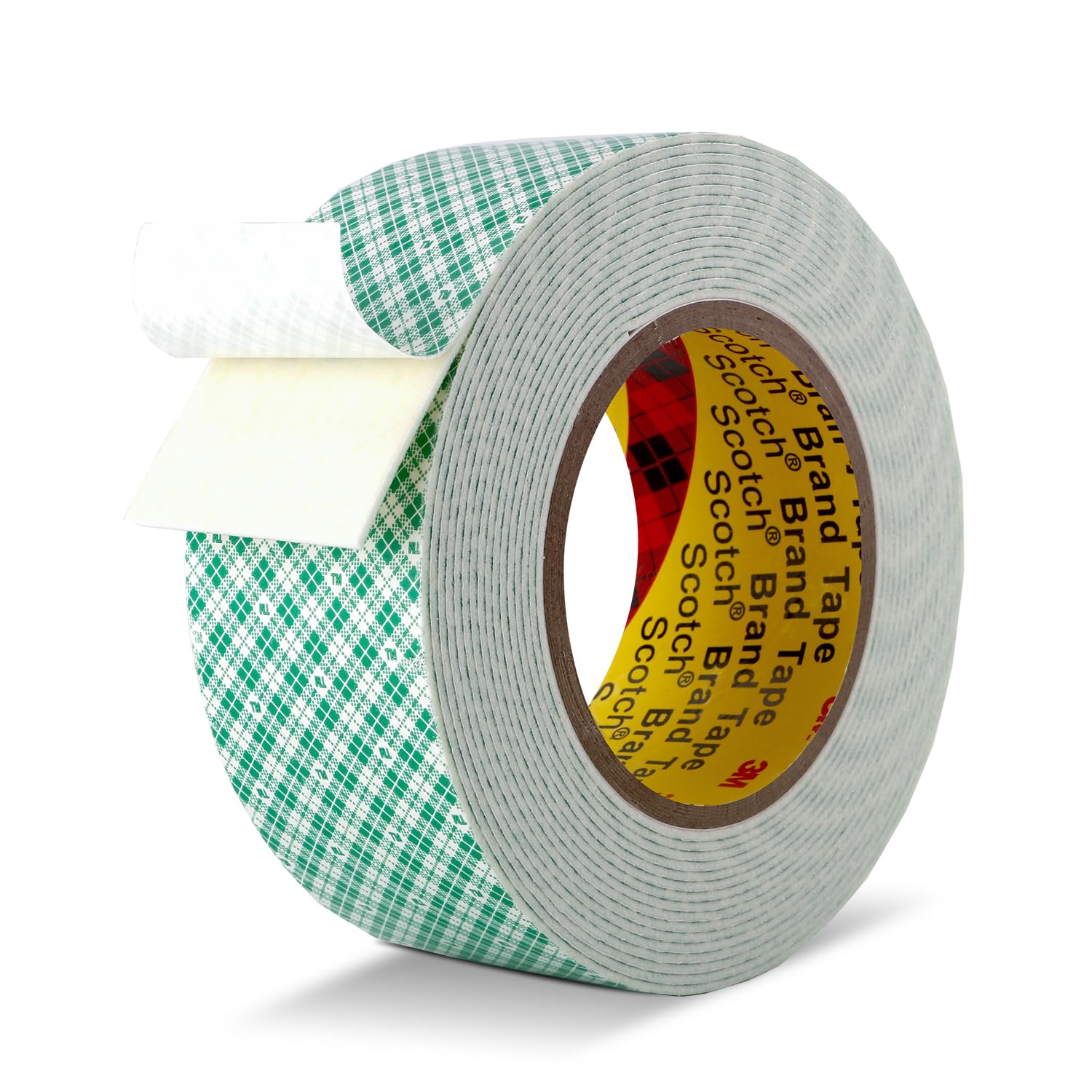 Double Sided Tape Off White Foam Tape 2" x 18Ft Made of 3M 4032 High Shear Adhesive Mounting Tape High Temperature Resistance for Interior Exterior