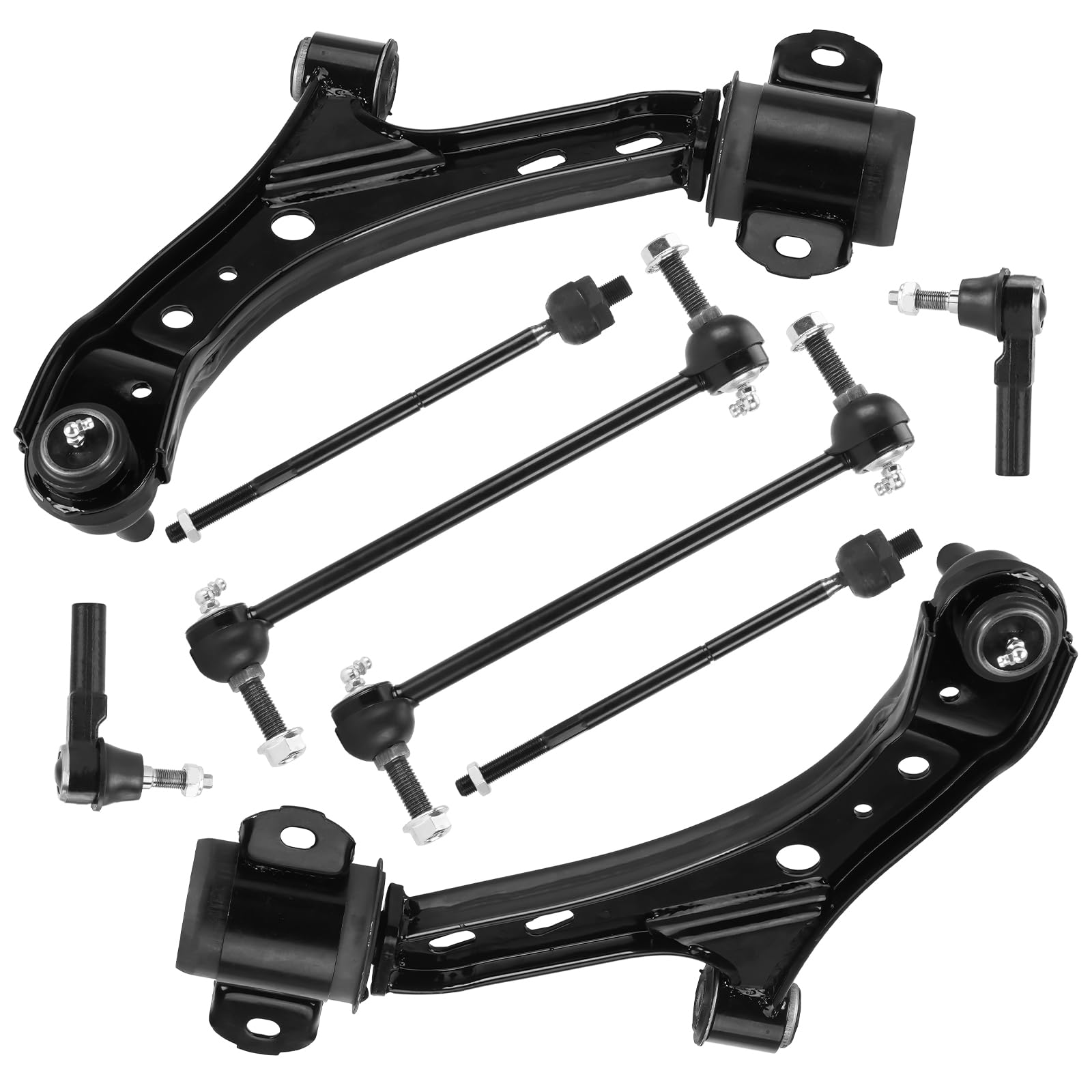 TadaMark K80726 K80727 Front Lower Control Arm w/Ball Joint Compatible with 2005 2006 2007 2008 2009 2010 Ford Mustang -8pc Set