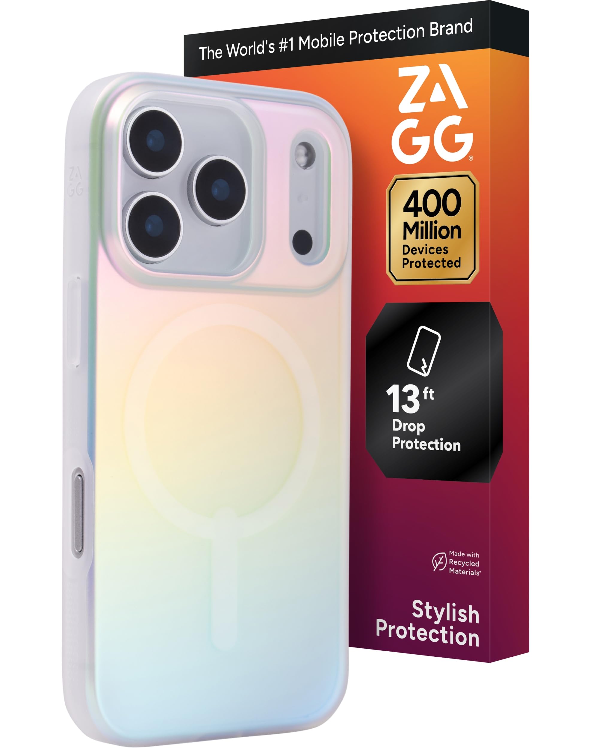 Photo 1 of ZAGG Milan Snap Case for iPhone 17 Pro - Iridescent