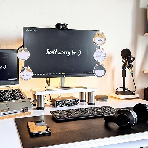 Miniatura 6 de 5 notas adhesivas con temática de gatos, 300 hojas de notas adhesivas Kawaii, blocs de notas adhesivas de animales lindos blocs de notas adhesivas