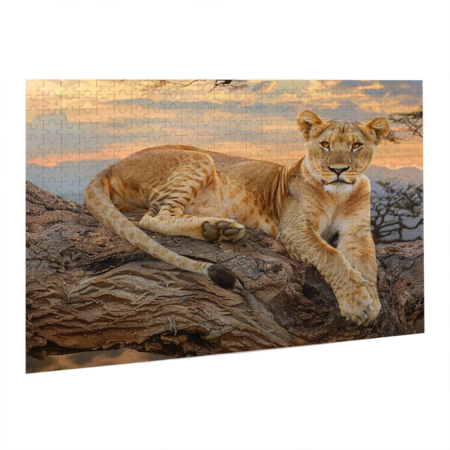 Jigsaw Puzzle, 6000 Pezzi Puzzle Classici, Animali Puzzle Rilassamento Intelligence, Mpossibile Difficile Puzzle Impegnativo per Adulti Puzzle Gioco Familiare, Regalo per Amore Amico Il Leone fr0-1136