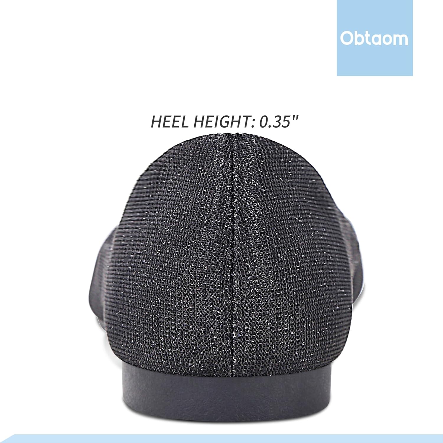 Obtaom Round Toe Women Flat Shoes Slip on Girls Dress Black Ballet Flats - Image 4