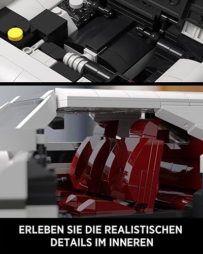 Miniatura 4 de Nifeliz Juego de Modelo de Coche Músculo Demonio, Juguete de Construcción Icónico para Adultos, Ideal Conjunto de Exhibición para Regalar a los