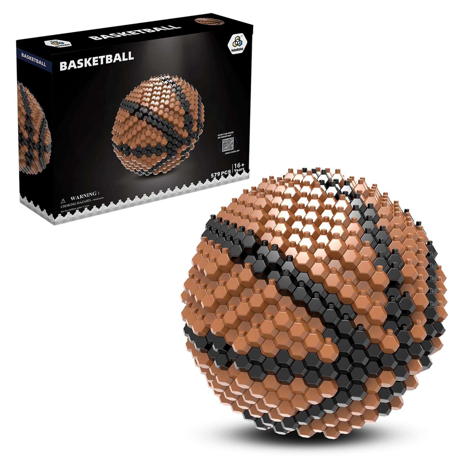 KADELE Juego de bloques de baloncesto, decoración de bloques STEM sofisticados para adultos, juguetes educativos en miniatura 3D para niños a partir de 16 años (579 piezas)