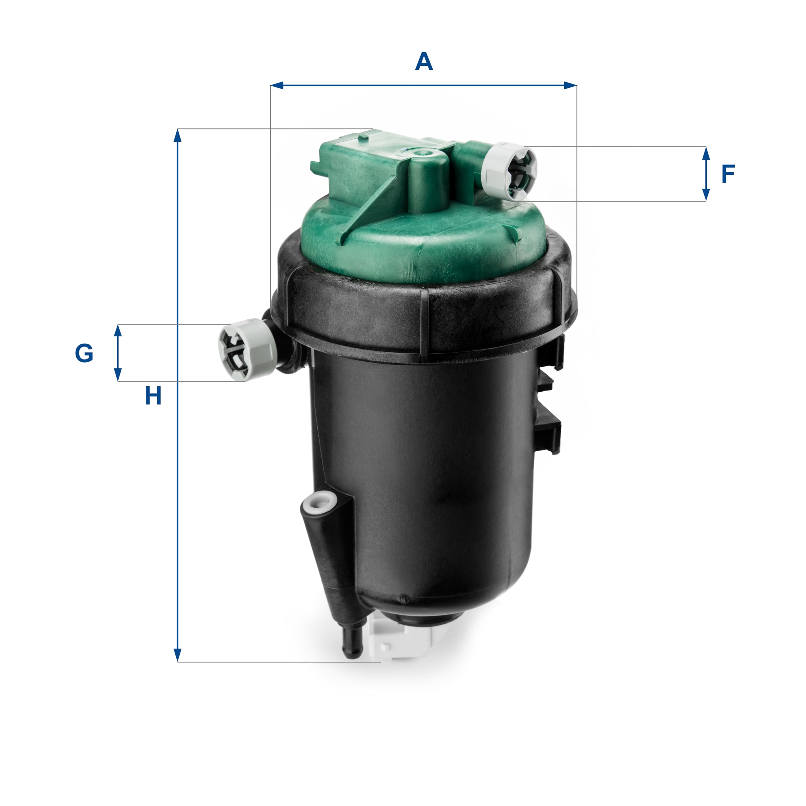 UFI Filters, Filtro Gasolio 55.145.00, Filtro Carburante per Ricambio, Adatto ad Auto, Applicabile su Diversi Modelli Fiat