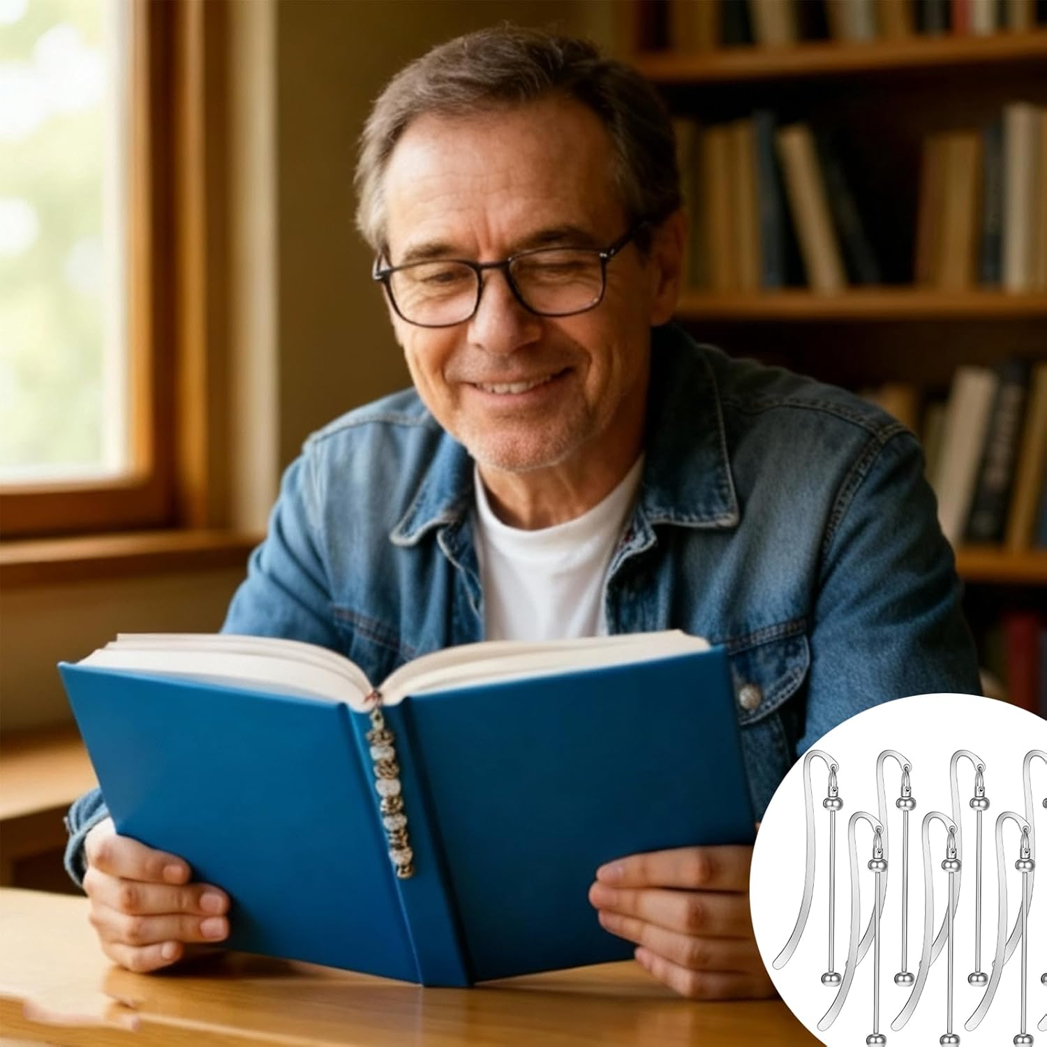 20 Pcs Beadable Bookmarks DIY Metal Blank Bar Bookmark for Beads Modern Bead Craft Jewelry Pendant Charm Gift for Book LoversFriend、 Student 、Teacher、 Office Supplies(Silver) - Image 6