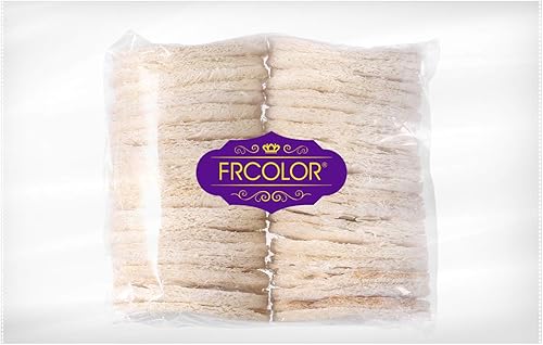 Miniatura 7 de Frcolor 50 almohadillas faciales de lufa, esponjas exfoliantes, removedor de maquillaje, reutilizables, suaves, para el cuidado de la piel facial,