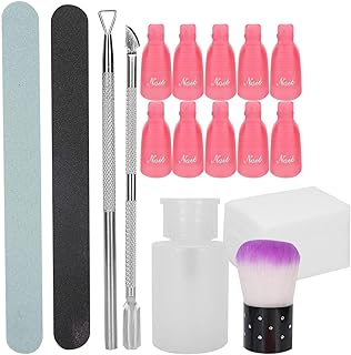 Nail Polish Gel Remover Tools Kit,Nail Polish Gel Remover Tools Kit with Nail Clips,Gel Nail Polish Removal Accessories,Nail Gel Removal Set,Gel Clip Remover,Nail Polish Remover Kit,Nail File