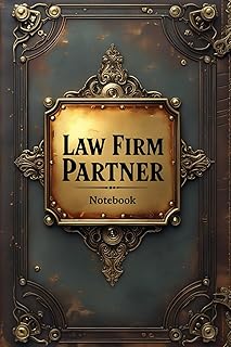 Law firm partner notebook: lined journal for men women coworker