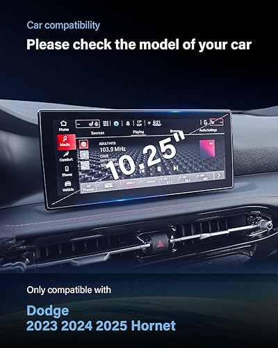 Vista 2 de Protector de pantalla de 10.25 pulgadas para Hornet (GT/GT Plus/R/T/R/T Plus) 2 accesorios para Hornet 2023-2025, no más arañazos ni huellas Hornet