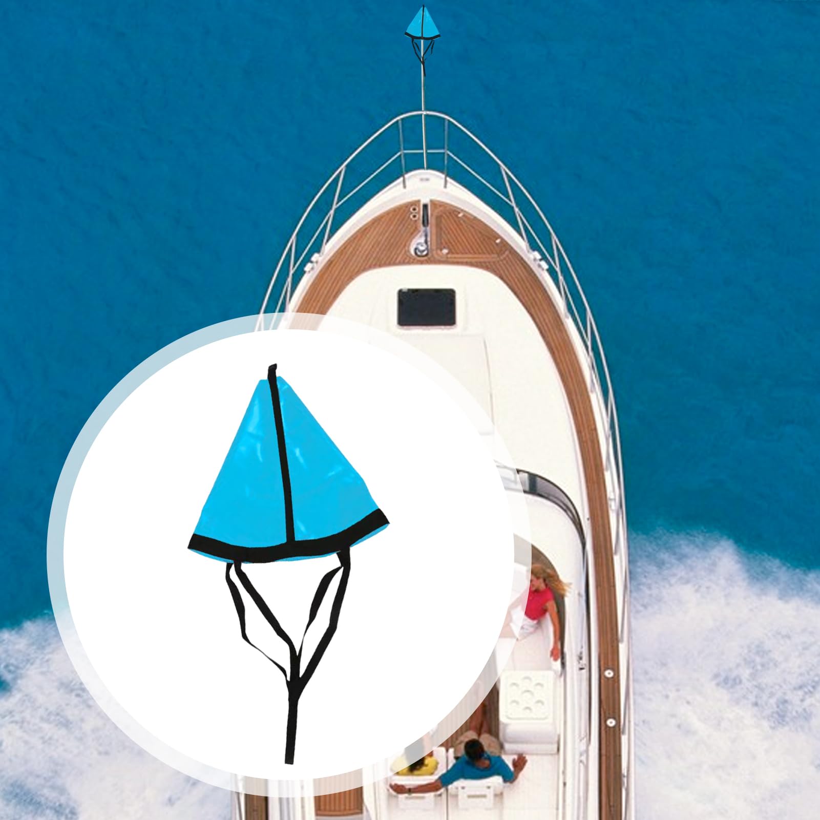 Drift Socke, Kajak Meer mit robuster Bremse, Marine Drogue für Boote, Segel, Yachten und Fischereifahrzeuge, stabiles Zubehör für verbesserte Stabilität und Kontrolle