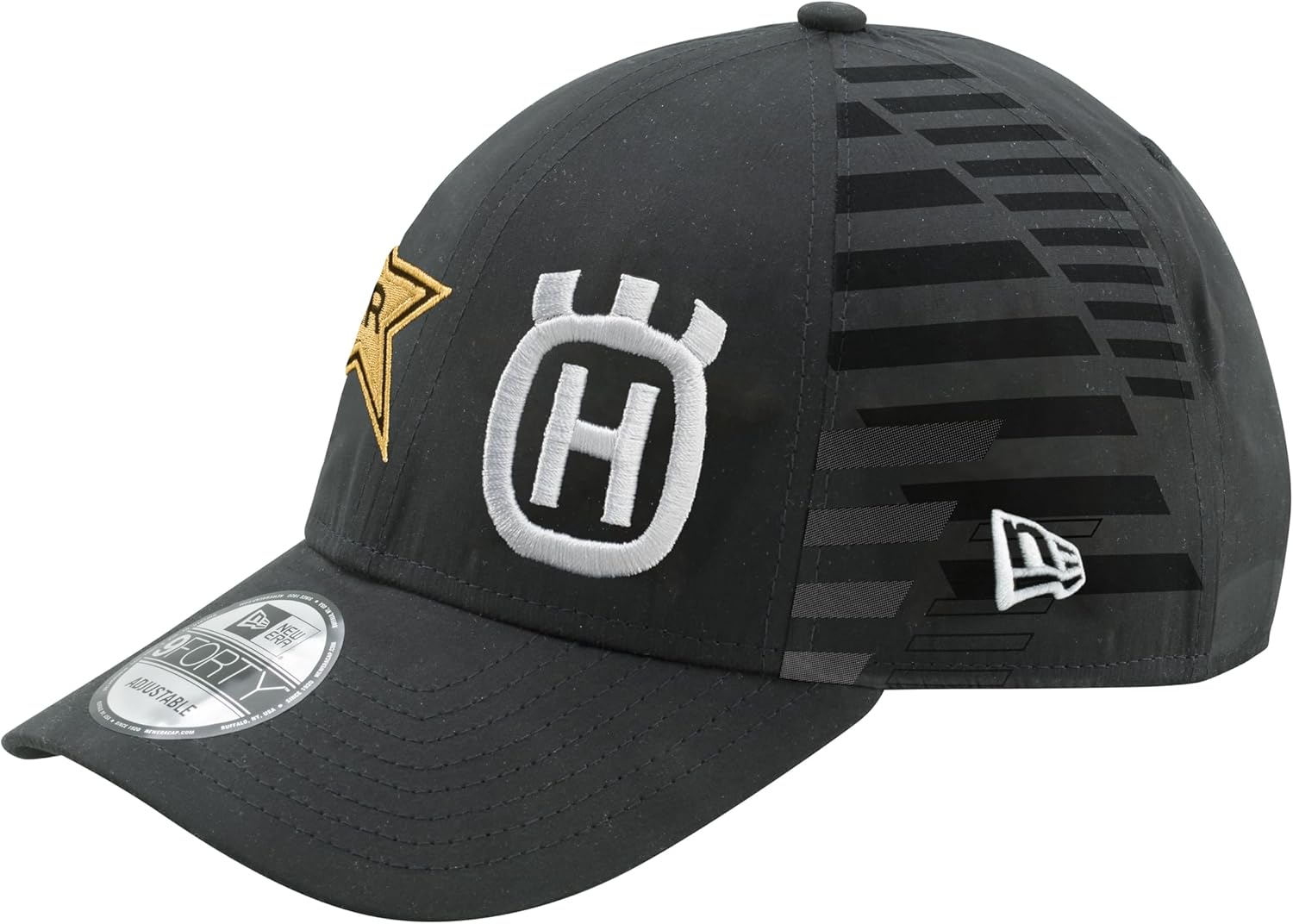 Husqvarna Rockstar Motorcycles Replica Team Curved Cap, Black, One Size